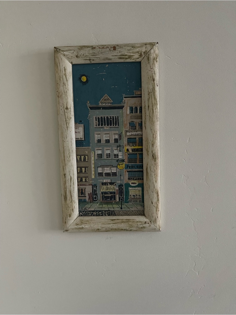 Blue Cityscape Framed Wall Art - Unbranded